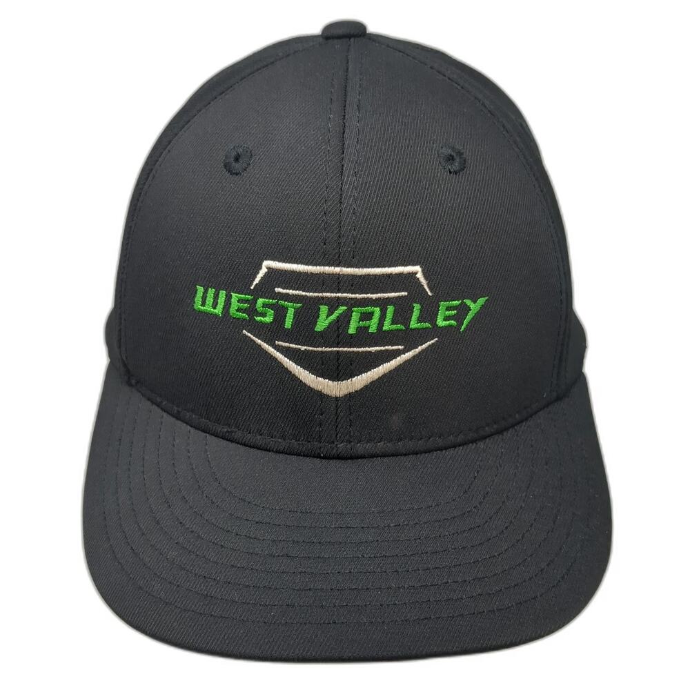 Champro Baseball Cap Black XL West Valley Home Plate Stretch Fit Structured hat
